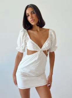 Princess Polly Shantel Mini Dress White