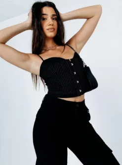 Princess Polly Ricarda Corset Black