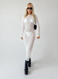 Princess Polly Bria Maxi Dress White