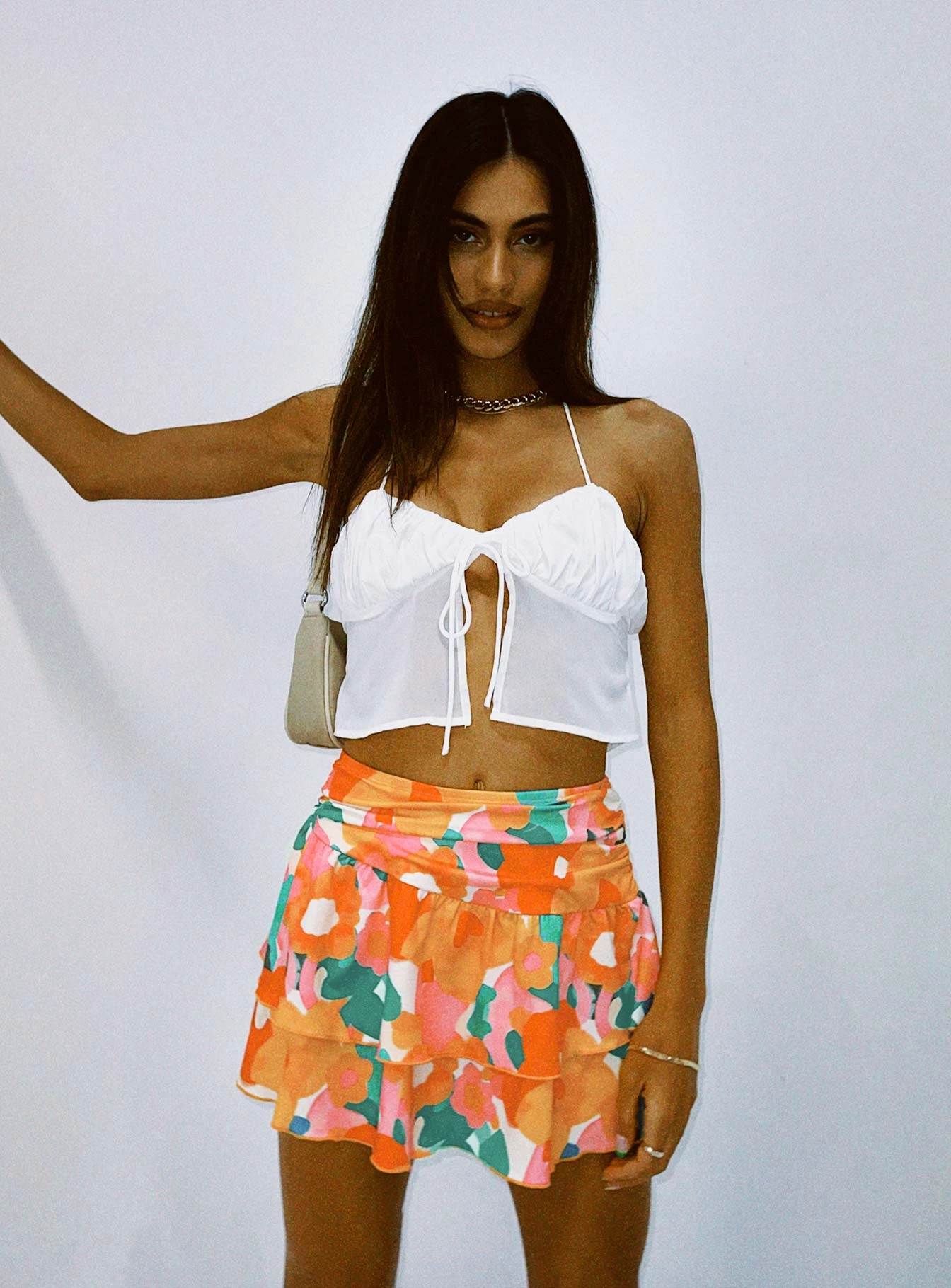 Princess Polly Viviene Tie Sarong Mini Skirt Floral 2 Princess Polly Viviene Tie Sarong Mini Skirt Floral - Image 2