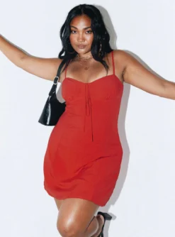 Dare Devil Mini Dress Red