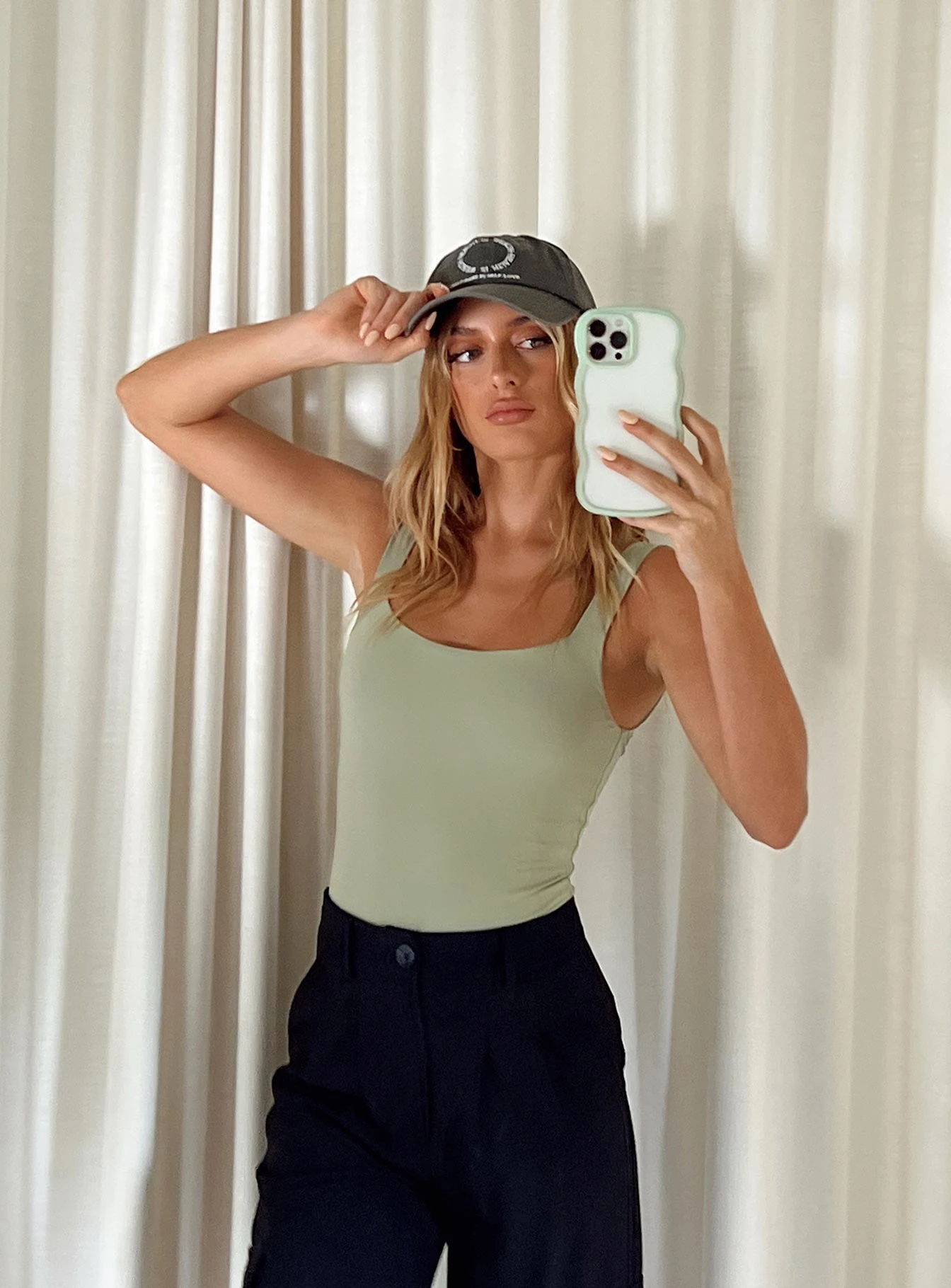 Cressbrook Square Neck Bodysuit Sage 1 Cressbrook Square Neck Bodysuit Sage