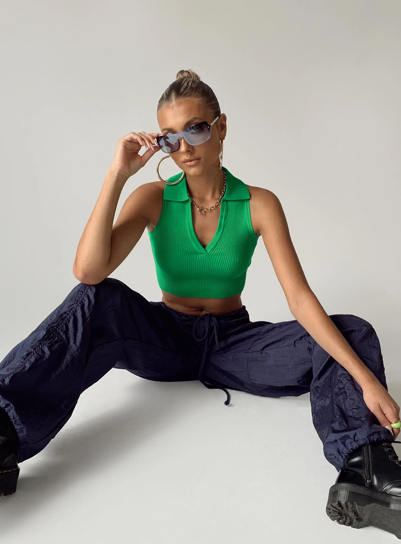 Princess Polly Patterson Top Green 2 Princess Polly Patterson Top Green - Image 2