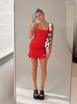 Princess Polly Kiribati Mini Dress Red