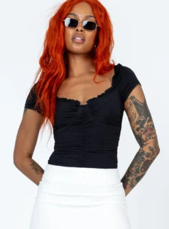 Princess Polly Annie Bodysuit Black