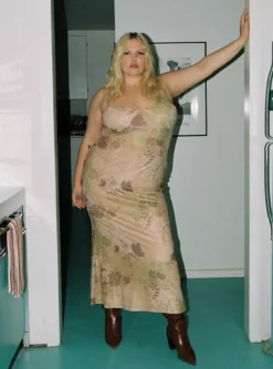 Down For The Ride 90's Slip Maxi Dress Multi Curve