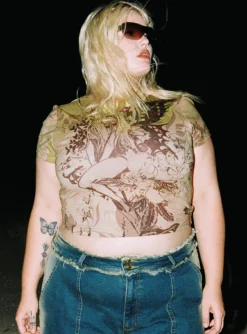 Fairy Longline Tee Multi Curve