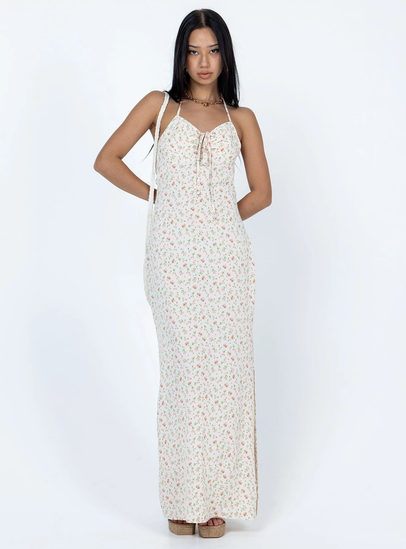 Princess Polly Delilah Maxi Dress White Multi 1 Princess Polly Delilah Maxi Dress White Multi