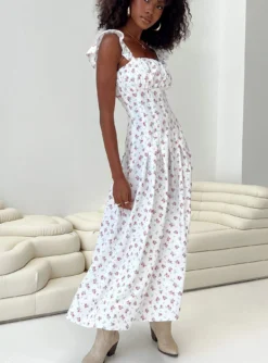 Princess Polly Alver Maxi Dress White Floral
