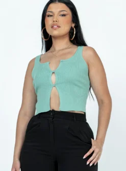 Princess Polly Ennis Top Green