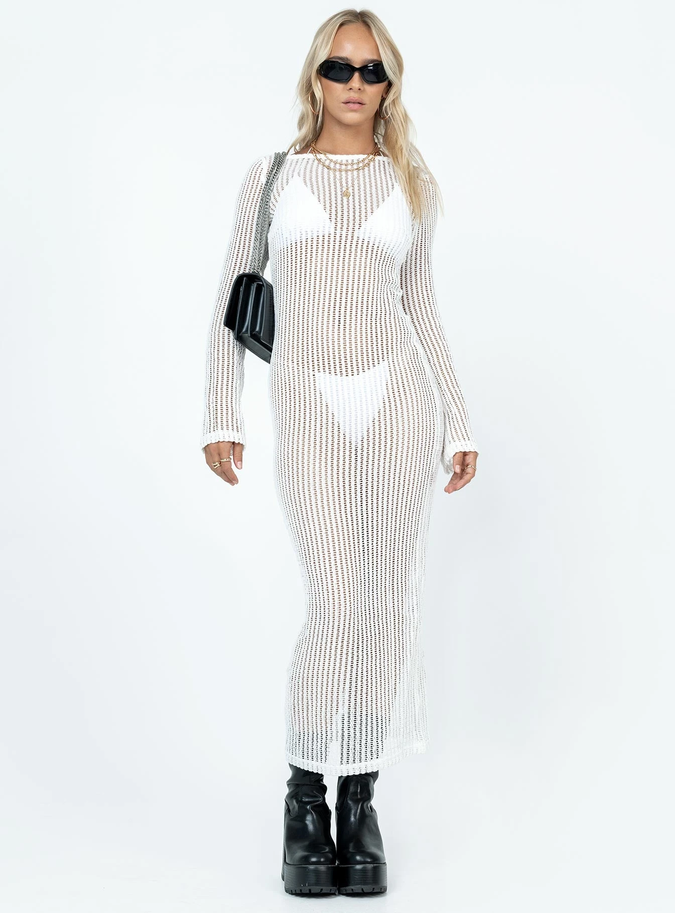 Princess Polly Bria Maxi Dress White 2 Princess Polly Bria Maxi Dress White - Image 2