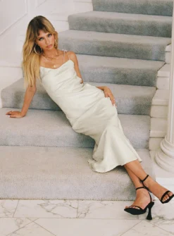 Princess Polly Arabelle Maxi Dress Champagne