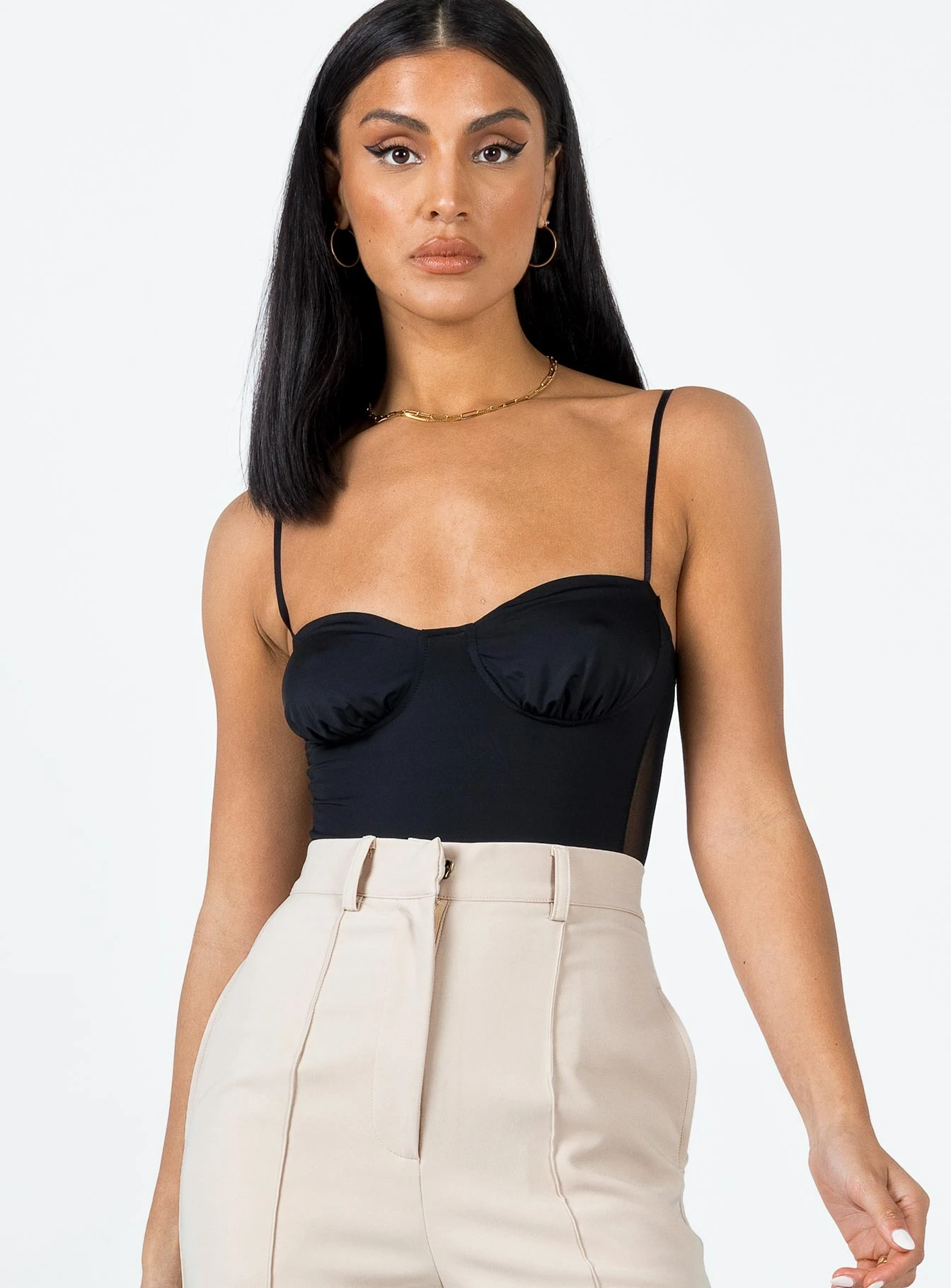 Princess Polly Sudol Bodysuit Black 1 Princess Polly Sudol Bodysuit Black