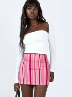 Princess Polly Beechwood Mid Rise Mini Skirt Pink