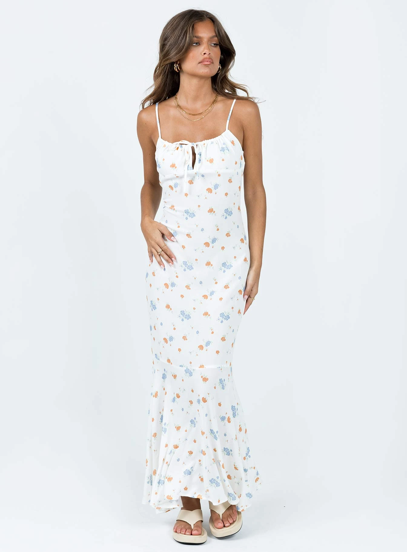 Corith Maxi Dress White / Multi 2 Corith Maxi Dress White / Multi - Image 2