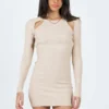 Neruda Knit Mini Dress Beige