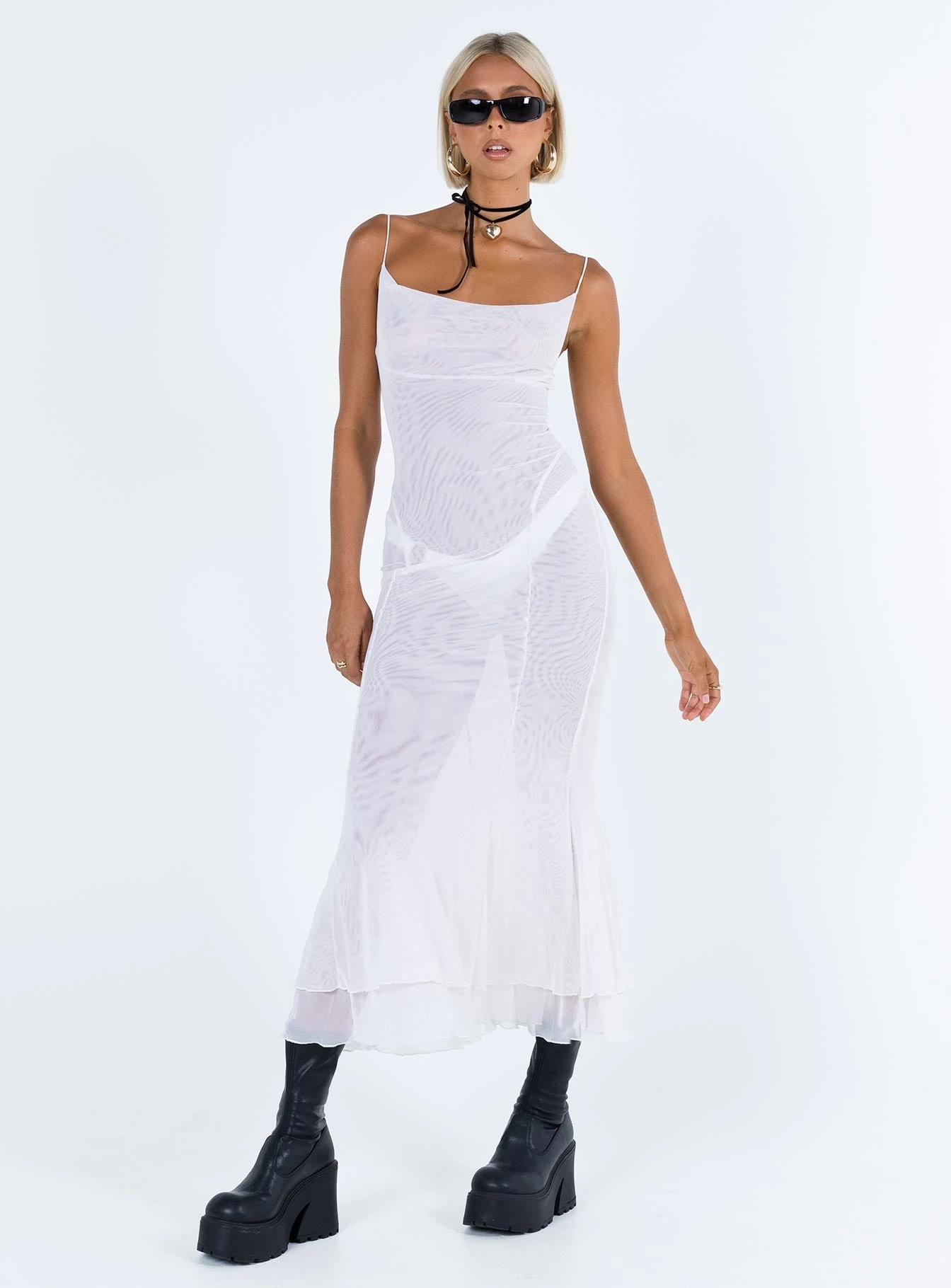 Sikora Vintage Maxi Dress White 2 Sikora Vintage Maxi Dress White - Image 2
