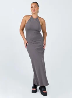 Princess Polly Caterina Maxi Dress Grey