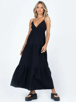 Princess Polly Chelsea Maxi Dress Black