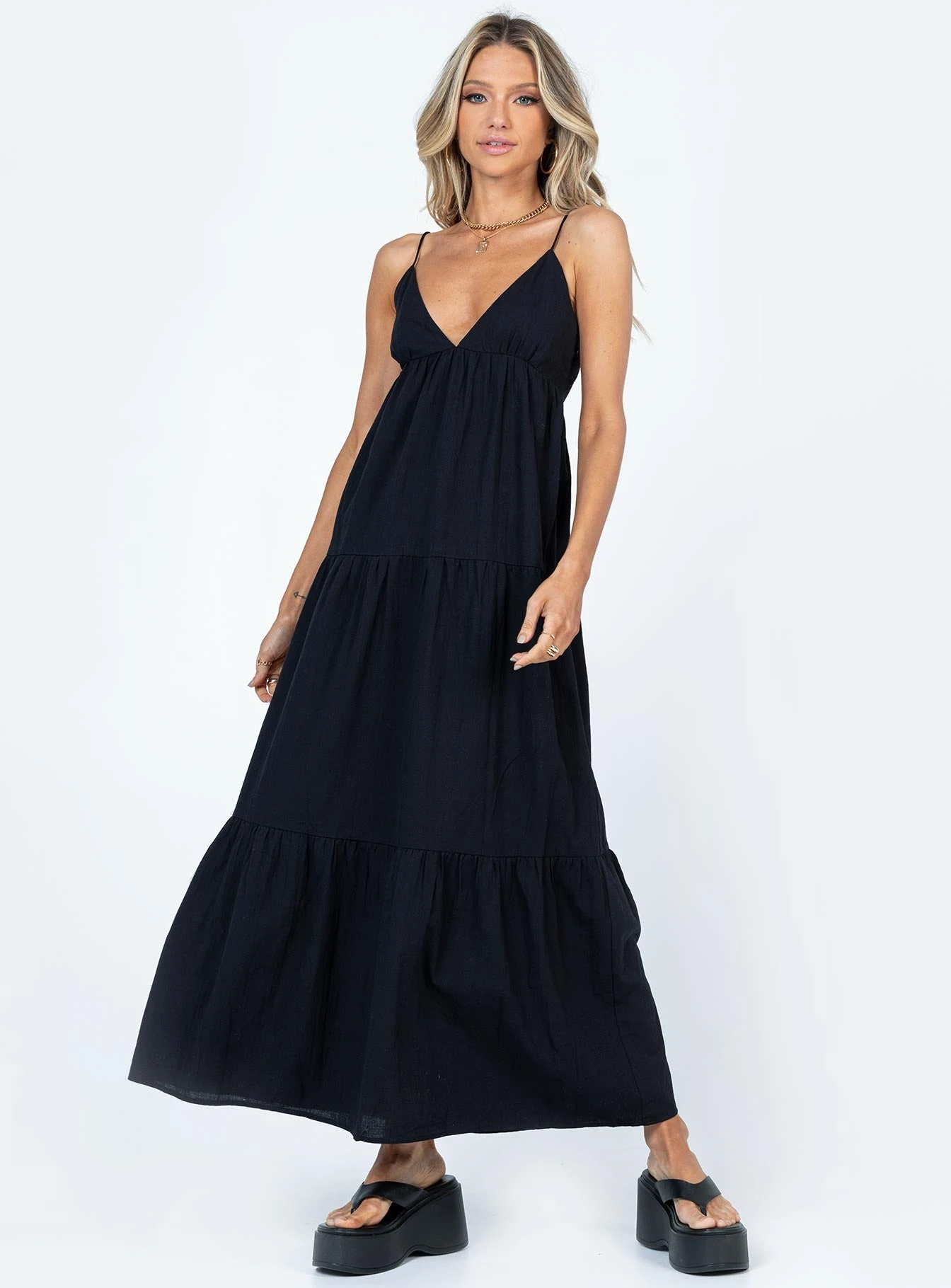 Princess Polly Chelsea Maxi Dress Black 1 Princess Polly Chelsea Maxi Dress Black