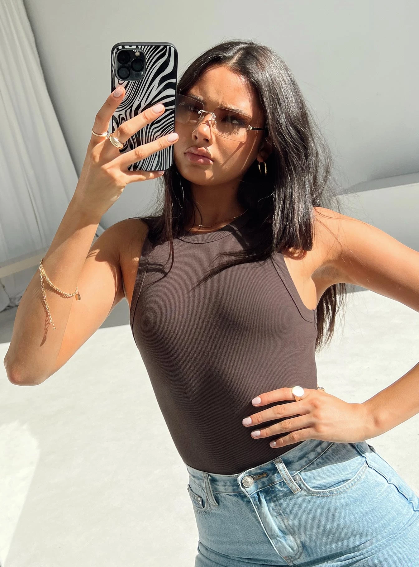 Classic Bodysuit Brown 1 Classic Bodysuit Brown