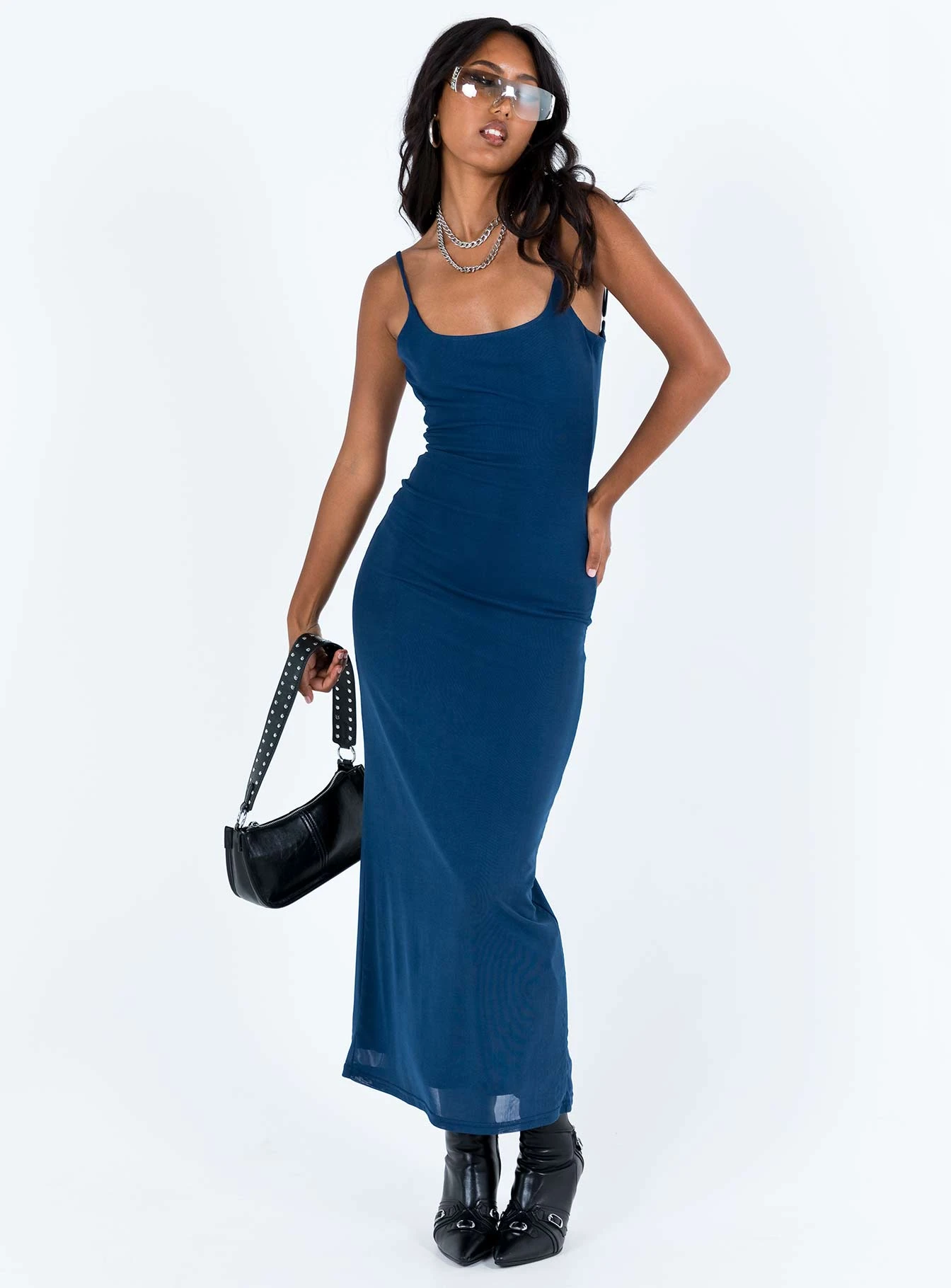 Knox Maxi Dress Navy 2 Knox Maxi Dress Navy - Image 2