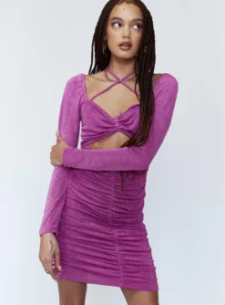 Princess Polly Dillon Mini Dress Purple