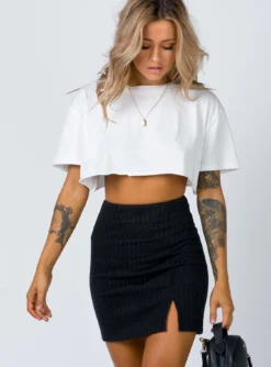 Princess Polly Human Movement Mini Skirt Black