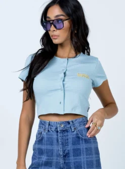 The Ragged Priest Breathe Tee Blue