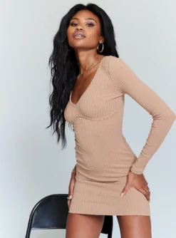 Princess Polly Milo Mini Dress Camel