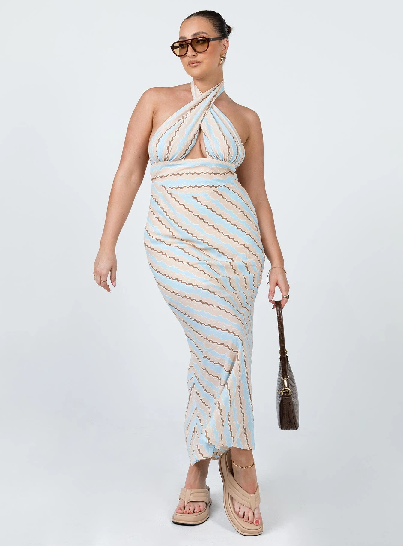 Princess Polly Alessia Maxi Dress Blue Multi 2 Princess Polly Alessia Maxi Dress Blue Multi - Image 2