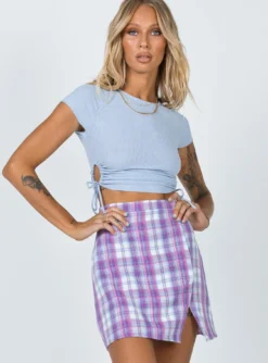 Princess Polly Narissa Mini Skirt Blue