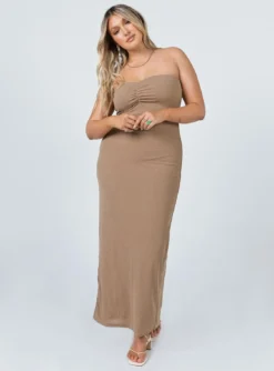 Princess Polly Charm Strapless Maxi Dress Brown 11 Princess Polly Charm Strapless Maxi Dress Brown -Femme Flair 1 8f2478c8 fbc1 4b08 8cda 4e6003062812