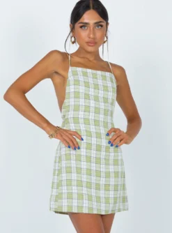 Princess Polly Mathilda Mini Dress Green