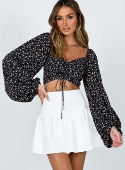 Princess Polly Delphie Mini Skirt White