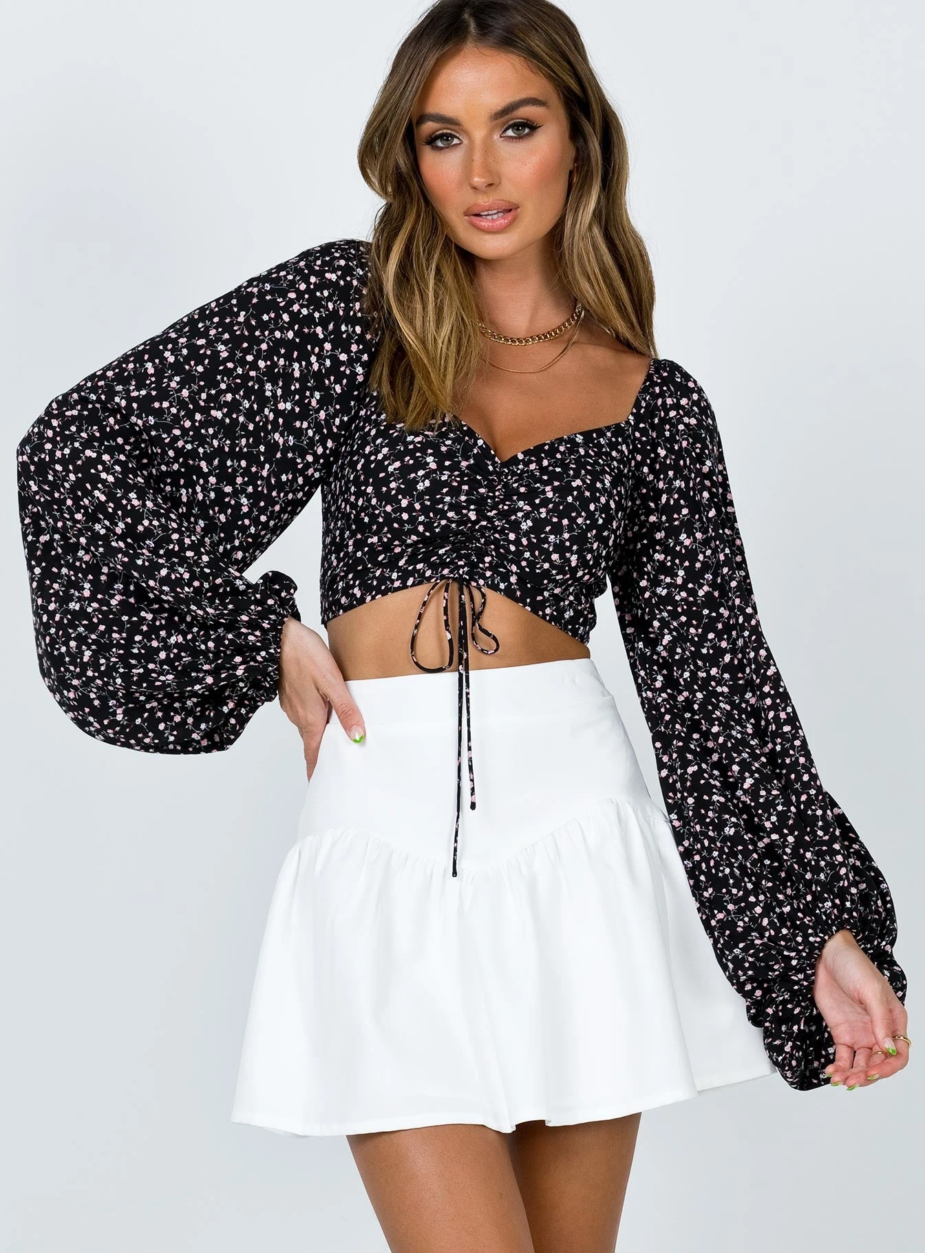 Princess Polly Delphie Mini Skirt White 1 Princess Polly Delphie Mini Skirt White