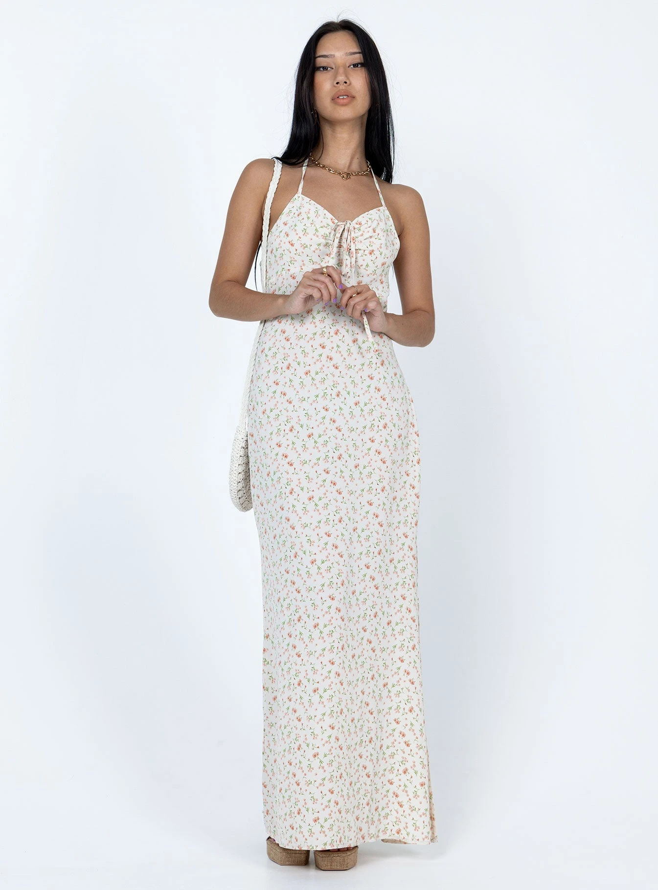 Princess Polly Delilah Maxi Dress White Multi 2 Princess Polly Delilah Maxi Dress White Multi - Image 2