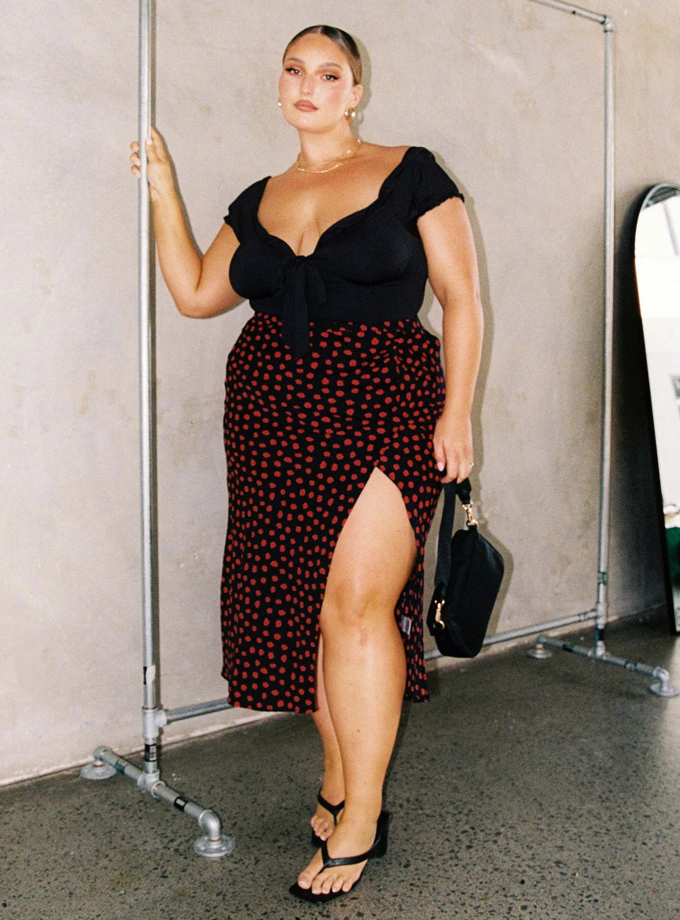 Medina Bodysuit Black Curve 2 Medina Bodysuit Black Curve - Image 2