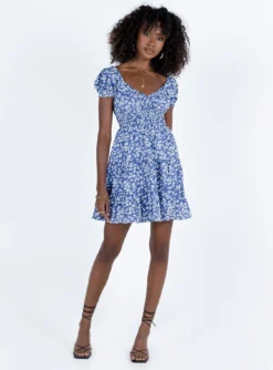 Princess Polly Daniela Mini Dress Blue Floral -Femme Flair 2 modelinfo alexa us2 856be73a e7a3 488a ac19 1541f051b0c8