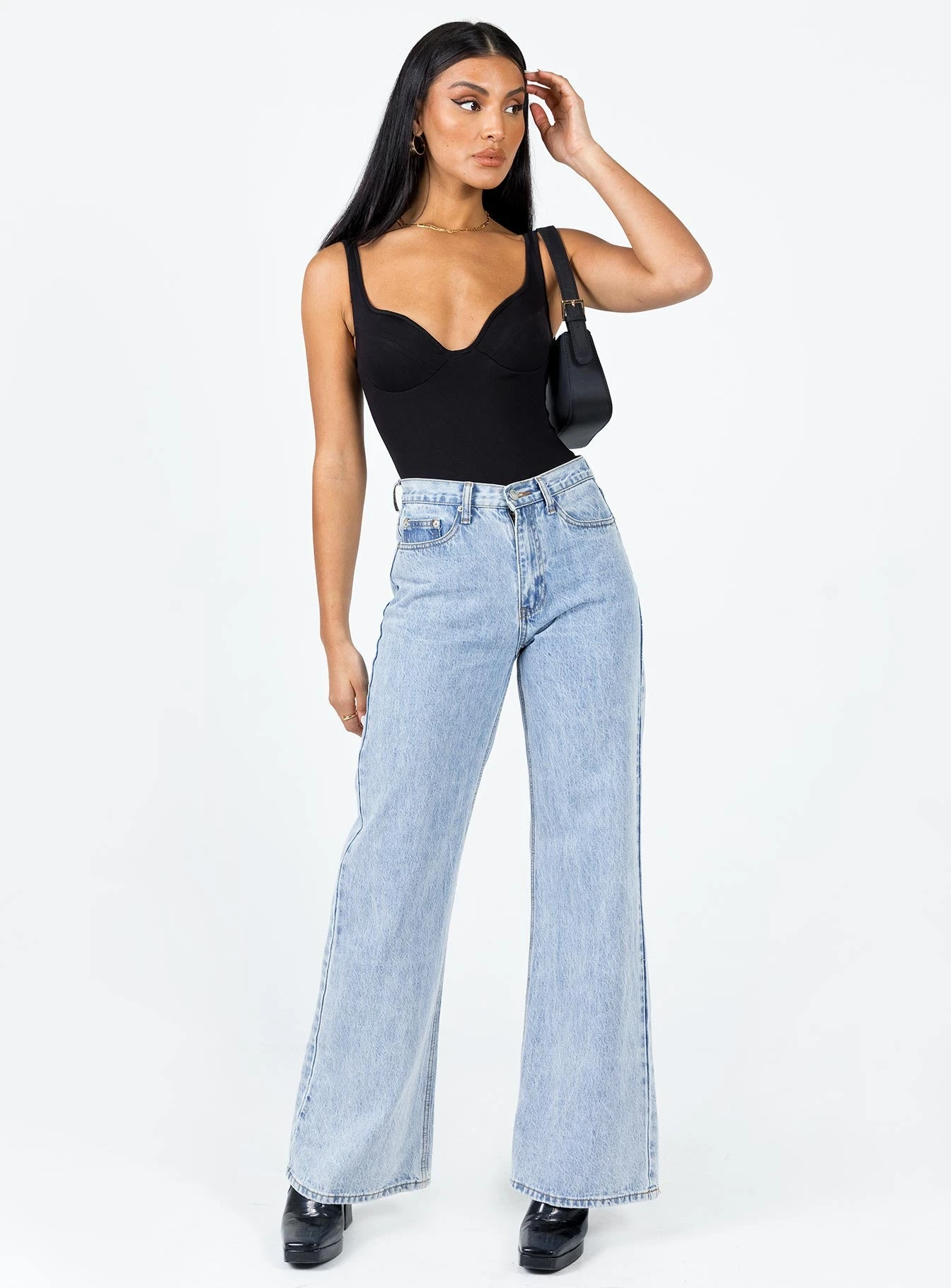 Princess Polly Wilana Bodysuit Black 2 Princess Polly Wilana Bodysuit Black - Image 2