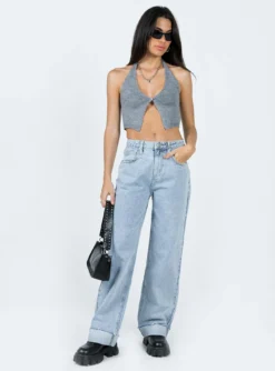 Princess Polly Waterbell Top Grey -Femme Flair 2 modelinfo jess us2 e3b8223c 5119 4621 a884 0dbc9be41a18