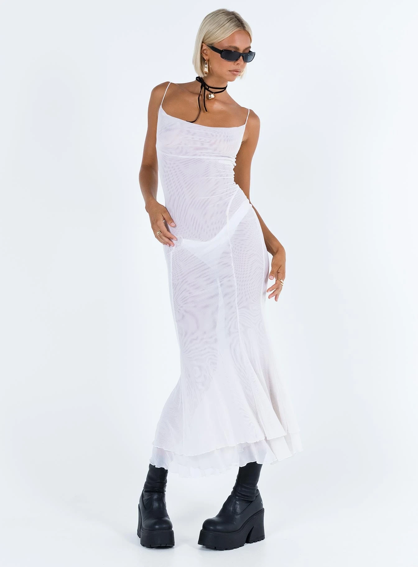 Sikora Vintage Maxi Dress White 3 Sikora Vintage Maxi Dress White - Image 3