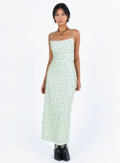 Malabar Maxi Dress Mint / Floral -Femme Flair 2 modelinfo millicent us2 876e5ac5 c990 41f2 b39b 7e2a584612bf