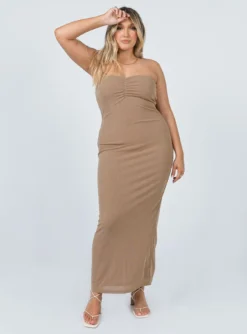 Princess Polly Charm Strapless Maxi Dress Brown 12 Princess Polly Charm Strapless Maxi Dress Brown -Femme Flair 2 2a7c5523 7fca 48a3 b001 995a904cf210