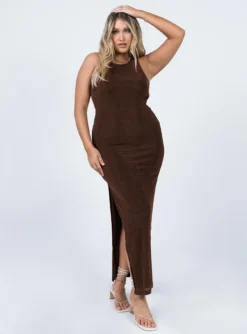 Princess Polly Ella Maxi Dress Brown -Femme Flair 2 d0d8504e fad5 40fa b986 ac9988c8f018