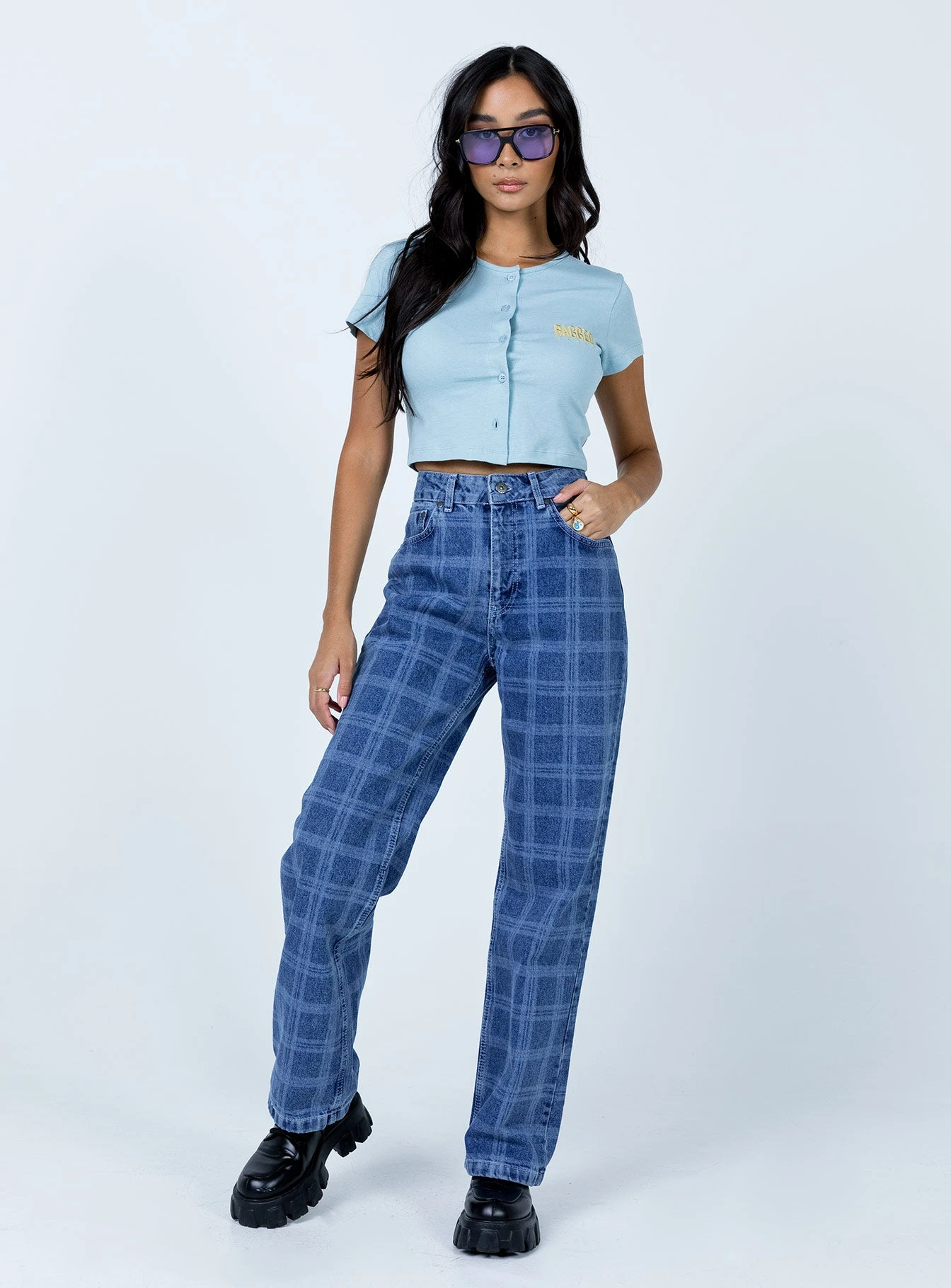 The Ragged Priest Breathe Tee Blue 2 The Ragged Priest Breathe Tee Blue - Image 2