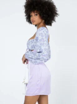 Princess Polly Delphine Mini Dress Purple Multi -Femme Flair 3 modelinfo Jamea US4 24748d4f fd0f 453a be3e f8c7e6e563bf