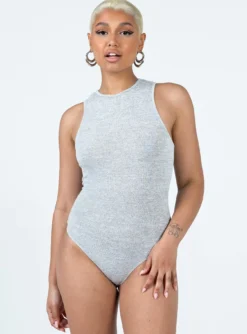 Princess Polly Duval Bodysuit Light Grey -Femme Flair 3 modelinfo Sarah us4 0af542e0 f32d 4abd ab58 17ac788f92e1