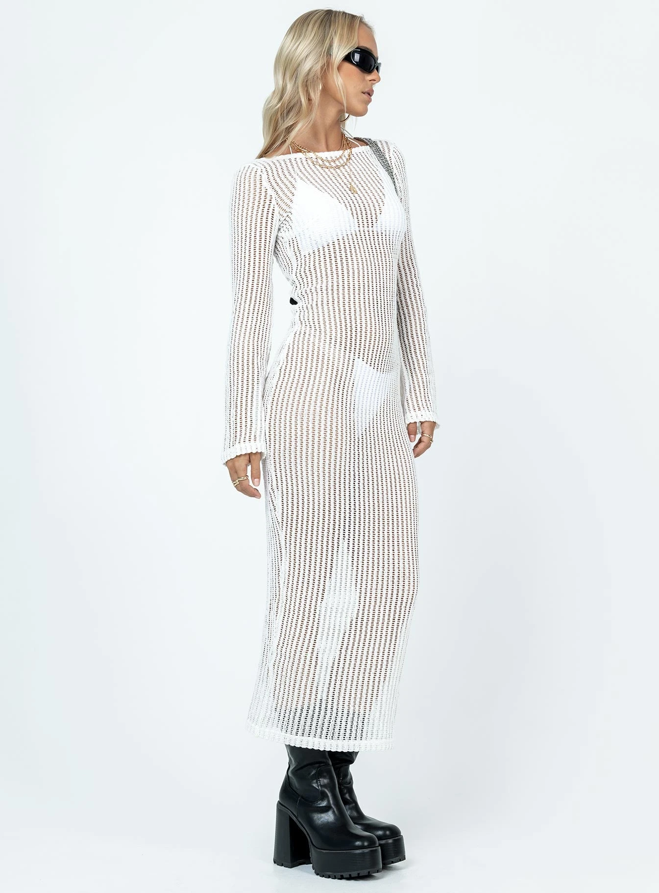 Princess Polly Bria Maxi Dress White 4 Princess Polly Bria Maxi Dress White - Image 4