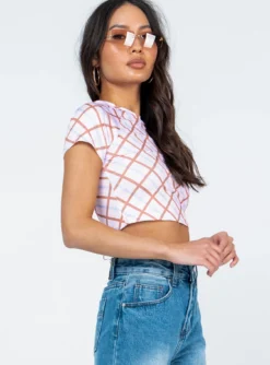 Princess Polly Kaisen Top Check Multi -Femme Flair 3 modelinfo ashley us4 ae1bc072 3141 4076 b0a4 f2ad2430ebb3